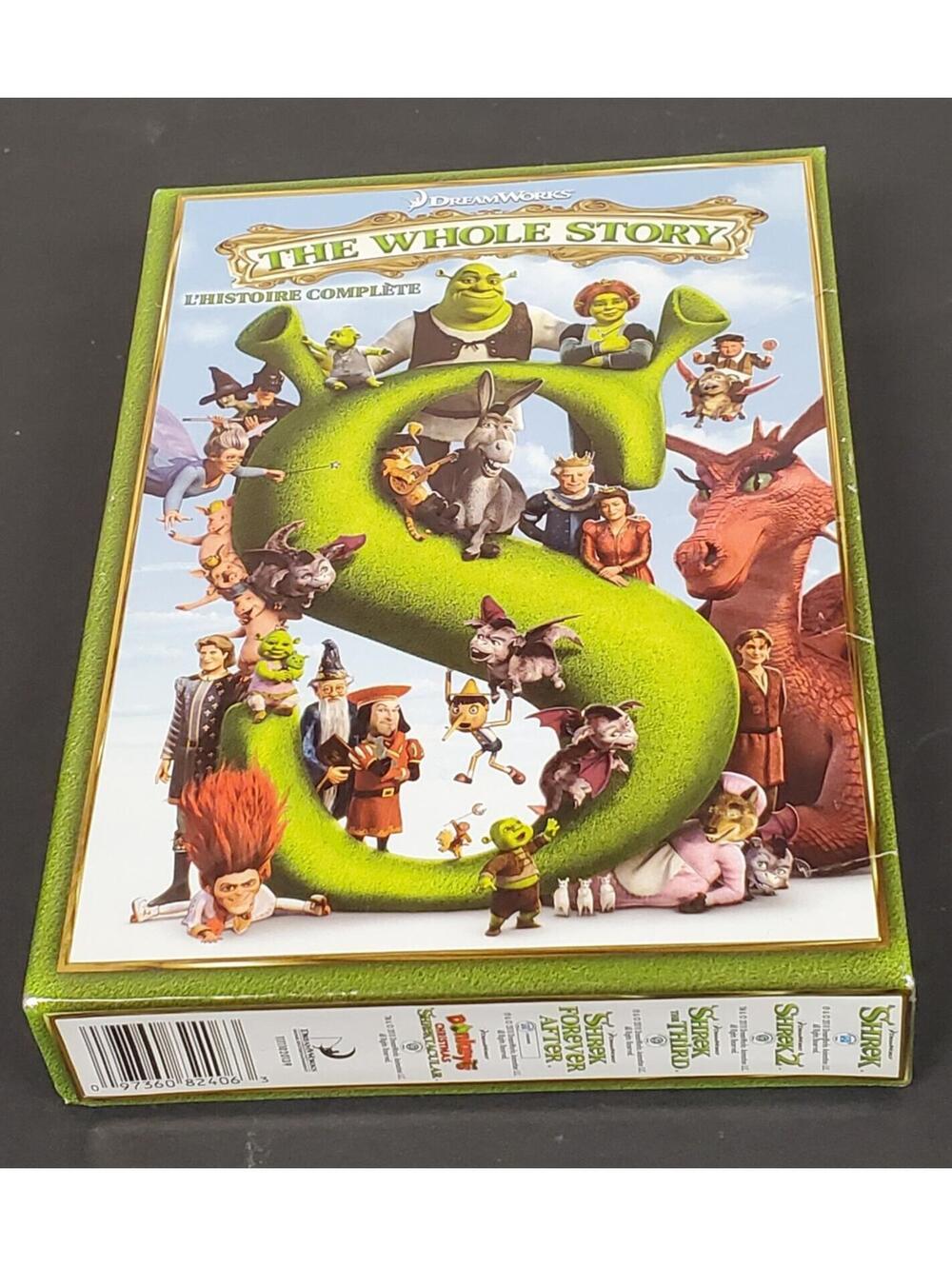 DreamWorks Shrek: The Whole Story DVD Box Set VG